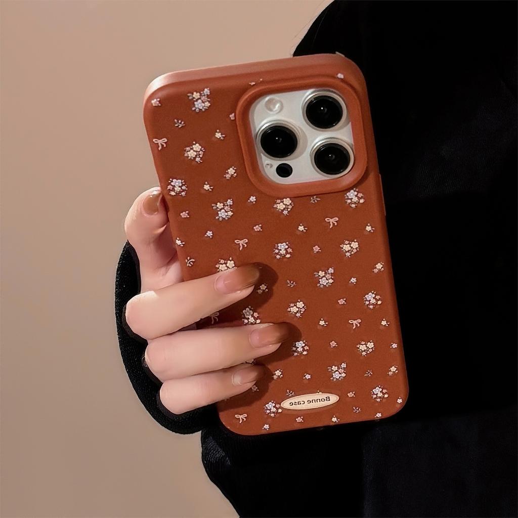 Instagram Ретро Маленький Цветочный для Чехла для IPhone 16 для Apple 17 Нежный Темперамент 13 для 14 Pro Max Мягкий 15
