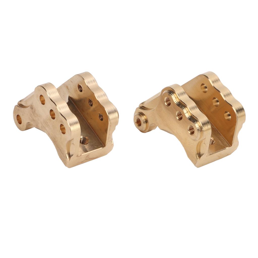 2pcs Front Axle Mount Brass Upgrade Replacement RC Tie Rod Mount with Screws for Axial RBX10 Ryft