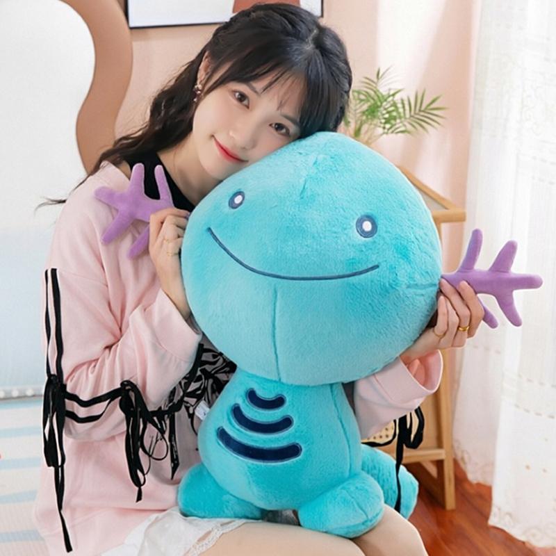 30-60cm Wooper Plush Toys Cute Large Cartoon Pink Plushie Anime Birthday Pillow Doll Stuffed Gift for Kids Xmas