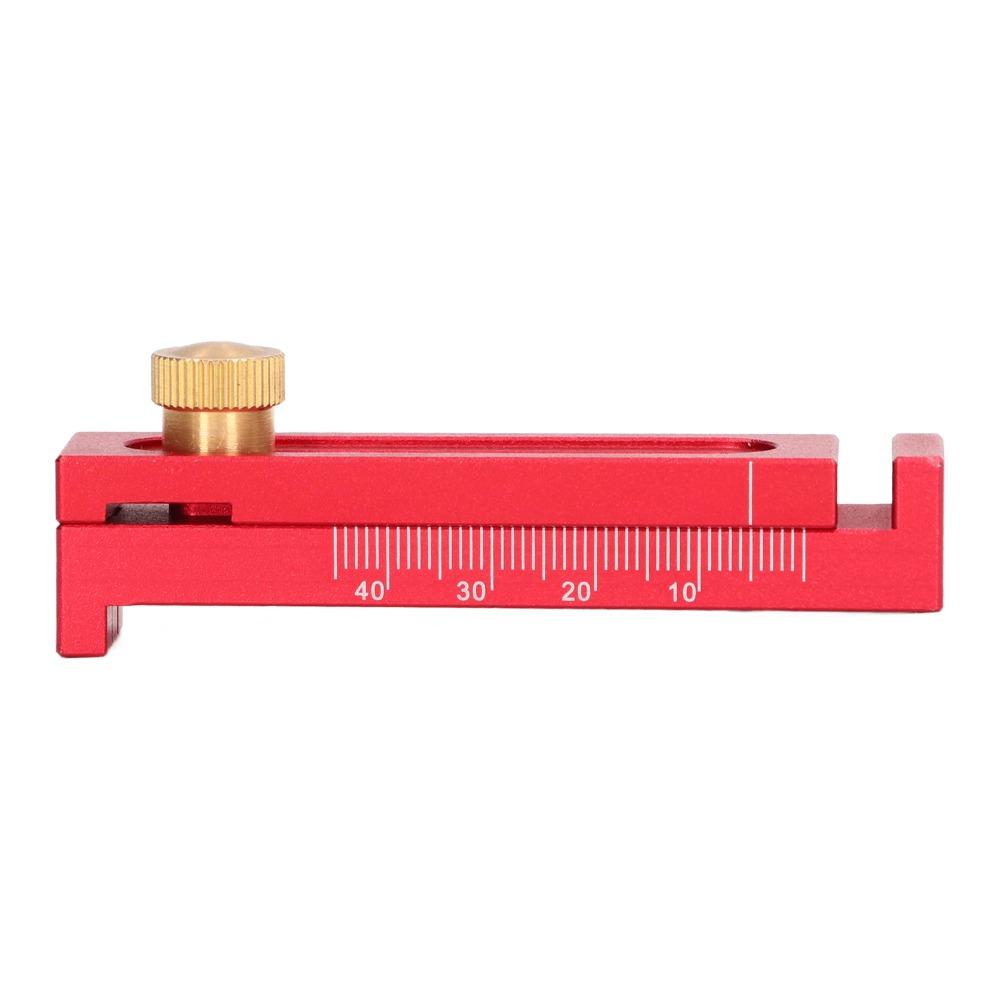 Aluminium Alloy Mini Gaps Gauge Lockable Design Wide Measuring Range 5-40mm Depth Measuring Ruler Sawtooth Ruler