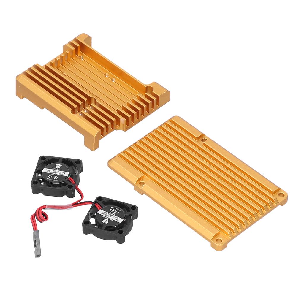 Protective Case Housing Enclosure Casing with Dual Cooling Fan for Raspberry Pi 3 Model B B+ Protective Shell for Raspberry Pi