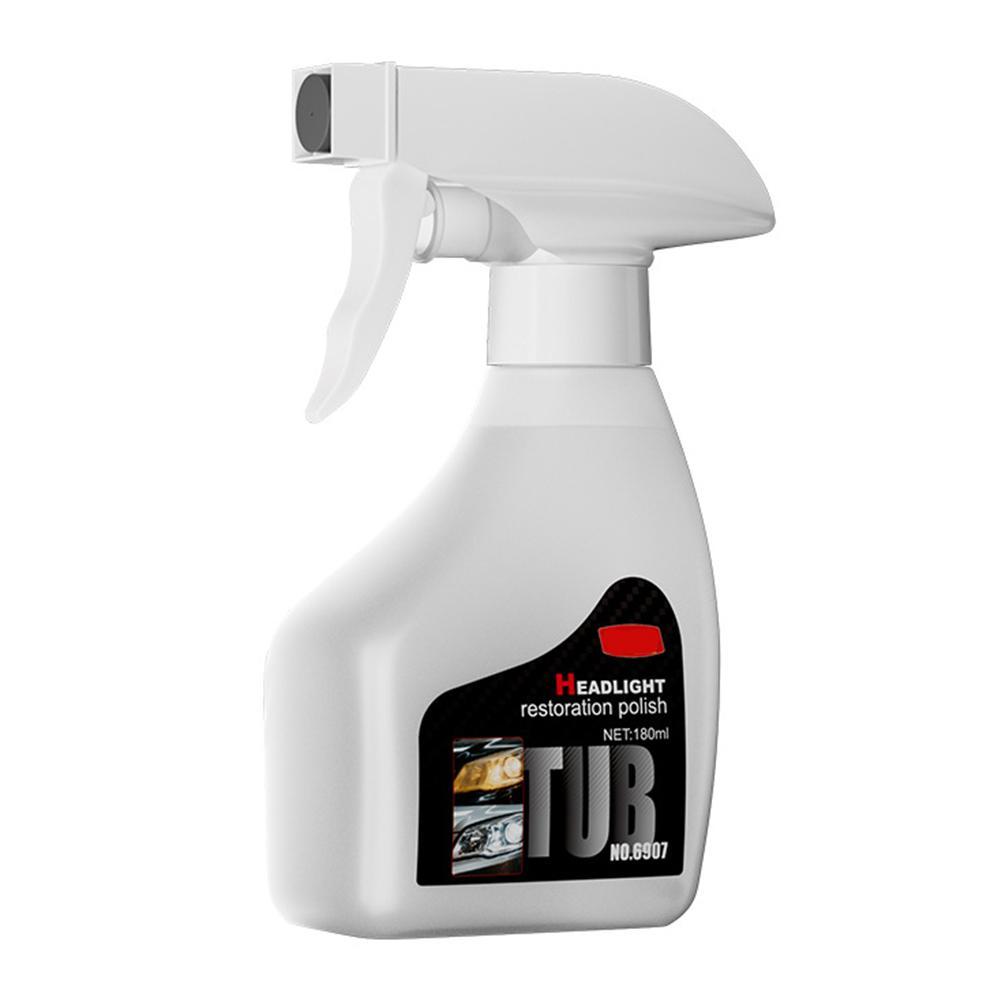 Очиститель фар Очиститель автомобильных фар Спрей для покрытия Гидрофобный 180 мл Полировальное средство Антизапотеватель Для автодетейлинга Лобовое стекло