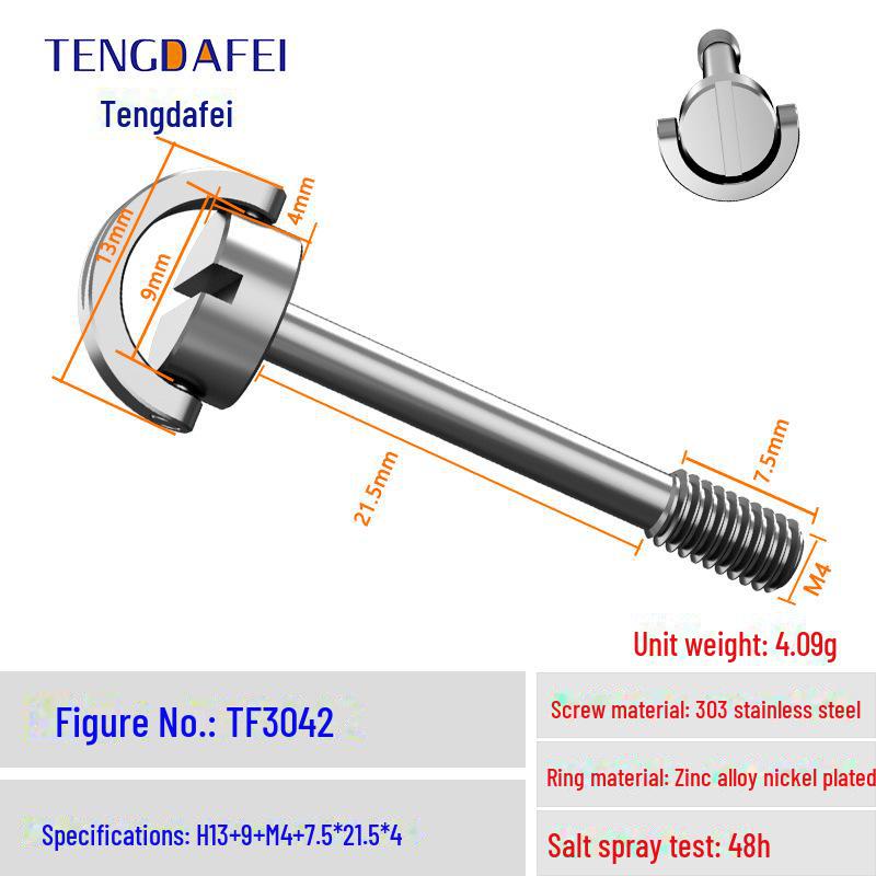 Быстросъемный винт из нержавеющей стали со шнурком для пульта управления экраном дрона M4 DJI
