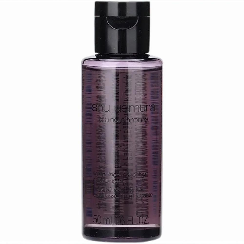 Shu Uemura Blanc chroma Очищающее масло для осветления и полировки 50 мл Дорожный формат - Масло для снятия макияжа с малиной