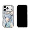 Phone Case for iphone XR 12 Air XS Max 14 18 Pro Max 15 16 Plus 17 Pro 11 13 Anime Character Silver Cracked Texture Shockproof Cover
