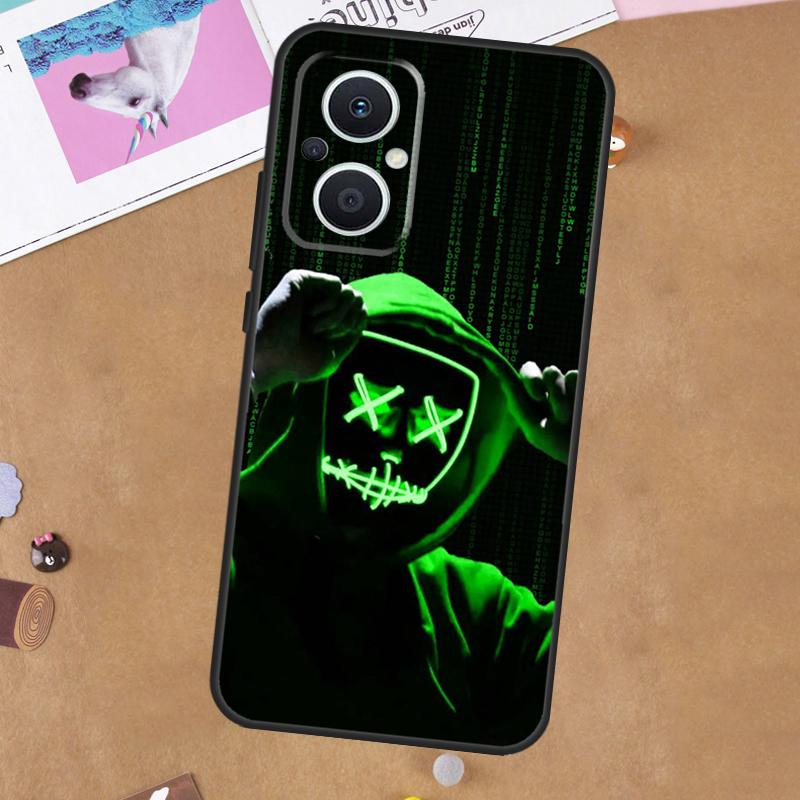 Matrix Hacker Чехол для OPPO Reno 13F 11F 12F 14F 10 11 12 13 14 Pro 8T 7 8 Lite OPPO Find X9 X8 X6 X5 Pro