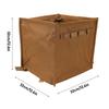 Outdoor Collapsible Trash Can Oxford Cloth Throw Line Storage Basket 33L Water Resistance Multipurpose for Barbecue for Travel