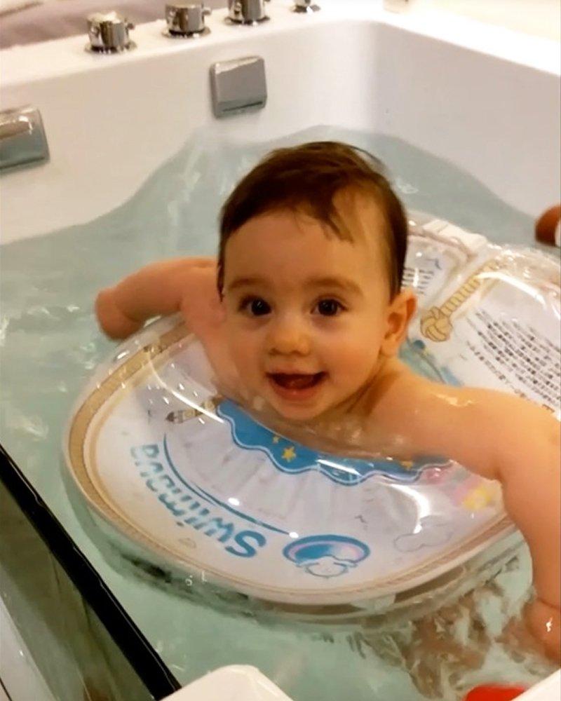 Swimava Body a swim sports educational tool that fits around the waist genuine For babies 6 months to 2 years SW130BBDU Ring, ring-shaped [Japanese