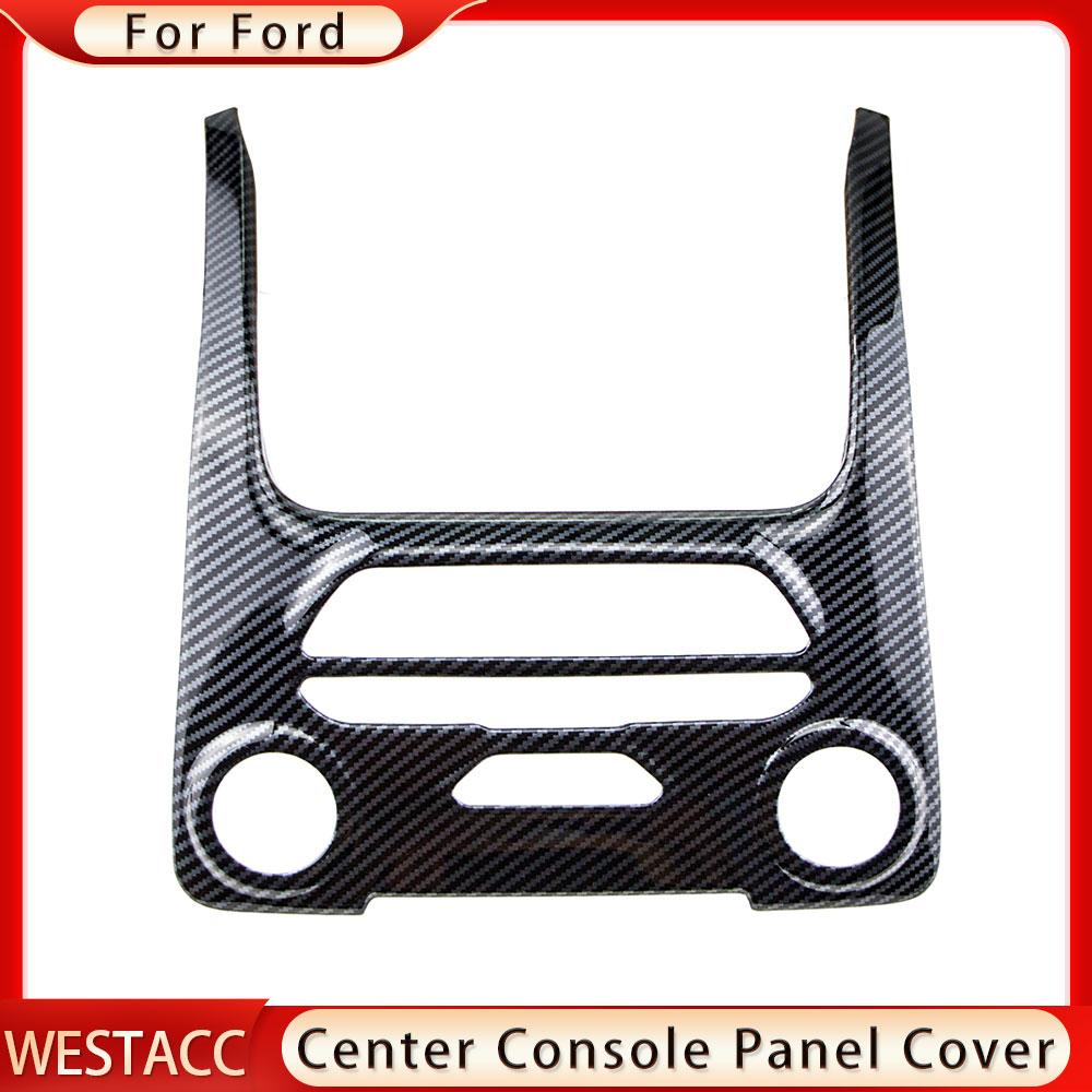 Carbon Fiber Car Center Console Panel Frame Cover for Ford Ranger Everest Endeavour 2015 -  Decoration