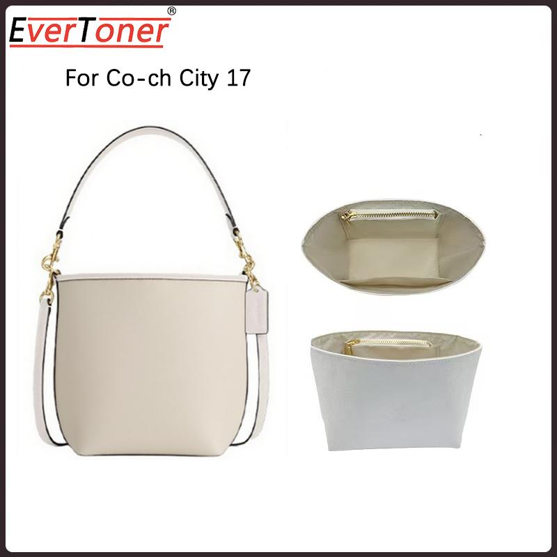 EverToner Microfiber Paper Liner Insert for Co-ch City 17 Bucket Bag Waterproof Lightweight Organizer with Storage Inner Support