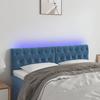 VidaXL LED Headboard Bedroom Furniture Double Bed Accessory Head of Bed Frame Interior Dark Blue 3122000
