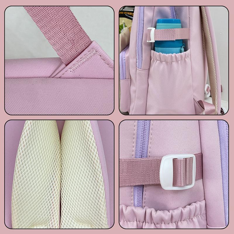 LABUBU Украшение для школьной сумки Вместительный легкий студенческий рюкзак Сумка для учеников начальной и средней школы