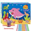 Детский набор для алмазной мозаики с мультяшными персонажами и наклейками из ЭВА