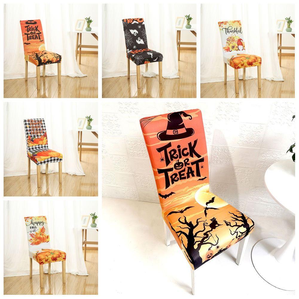 Soft Halloween Chair Cover Skull Pattern Festival Table Decor Home Decoration