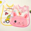 Hot-selling Multi-graphic Baby Cute Cartoon Portable Easy-to-wash Bib Waterproof Anti-dirty Baby Food Supplement Bib Baby Items