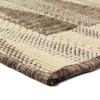 Tapis salon réversible ondes abstraites beige-marron 110x60