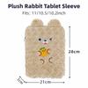 Portable Rabbit Case 9-11 Inch iPad Protective Case Cute Notebook Storage Bag  for Women Girl