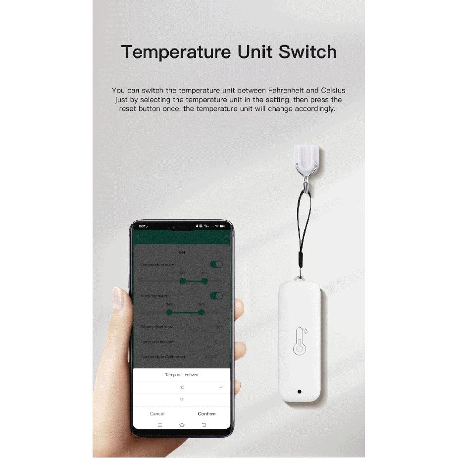 Tuya WiFi Датчик температуры и влажности IP65 Водонепроницаемый Термометр Smart Life Приложение Удаленное управление Работает с Google Assistant Alexa