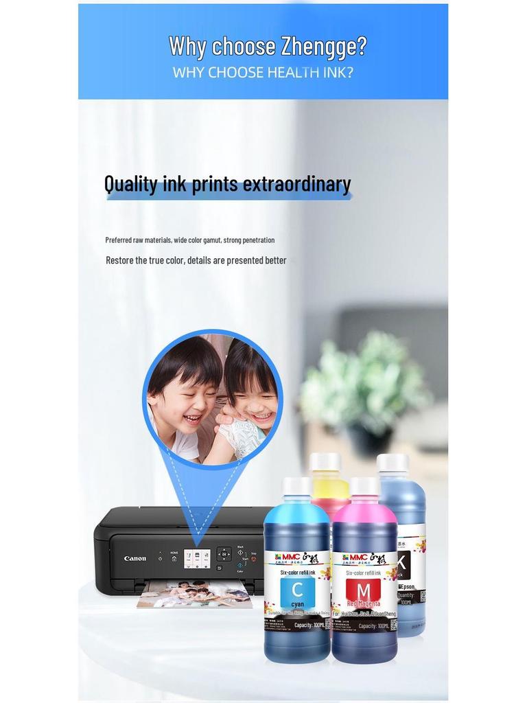 Совместимые с Epson 500 мл чернила на основе красителя для заправляемых картриджей 1390/R330