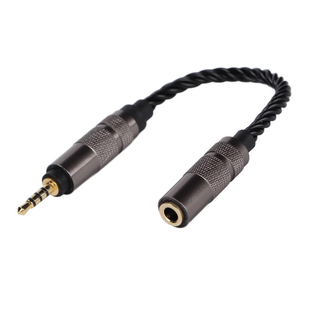 High Stereo Audio 2.5mm Balanced Male To 3.5mm Stereo Female  Sound Enhancement