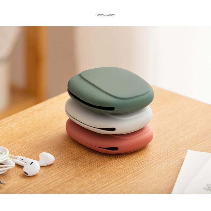 Силиконовый дорожный чехол для хранения наушников, кабелей и монет