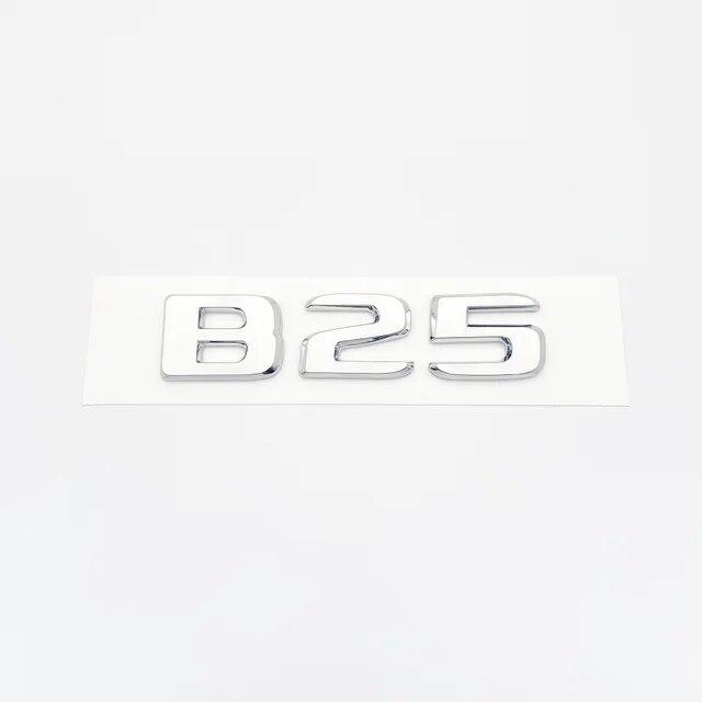 Хромированные серебряные буквы, номер багажника, задний значок, эмблема для Mercedes Benz Brabus E W212 W213 30E 25B 900 850 800 700
