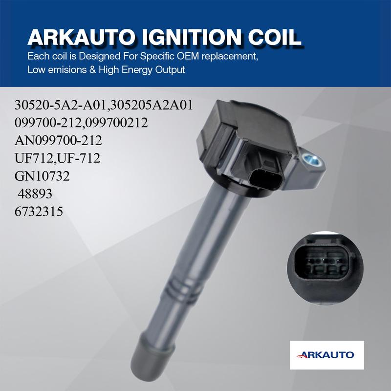 4PCS ARKAUTO Ignition Coil Packs UF712 30520-5A2-A01 099700-212 for HONDA CR-V Accord ACURA ILX TLX 2.4 K24