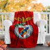 1pc B-Benfica Theme Blanket - Digital Print, Polyester, Cozy for All Seasons, Perfect for Outdoor, and Travel