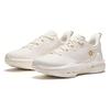 Anta Round Toe Lace-Up Shock Absorbing Wear-Resistant Low-Top Running Shoes Men Sneakers Ivory-White 112345505A-1