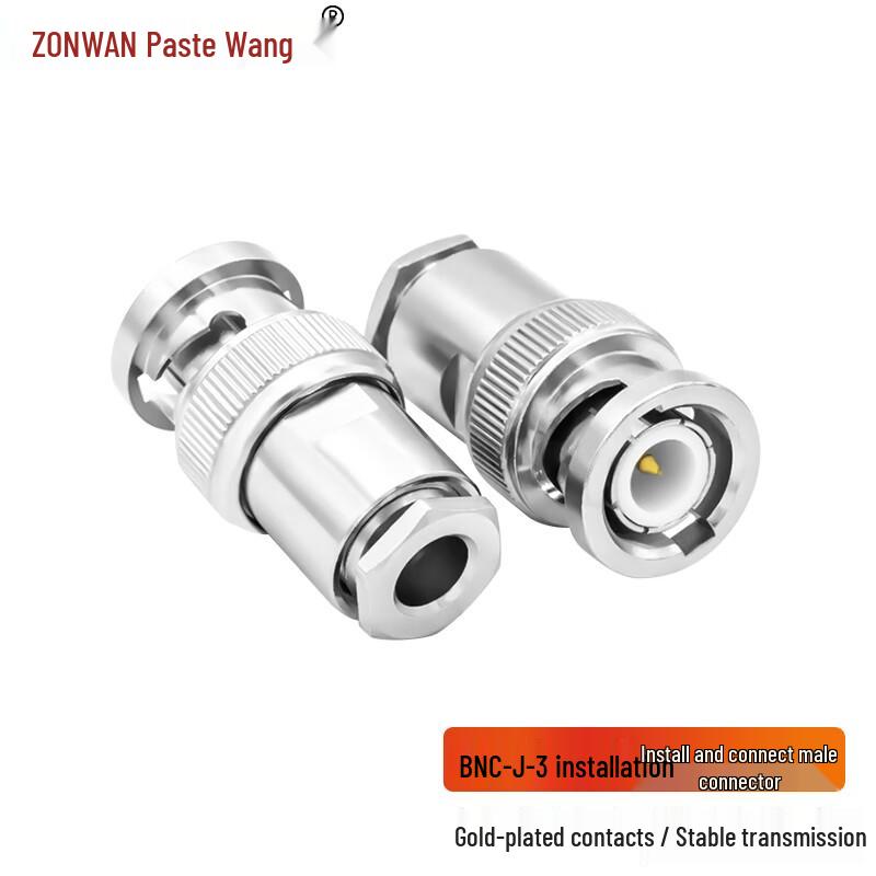ZONWAN RF Coaxial Cable Connectors (10-Pack)