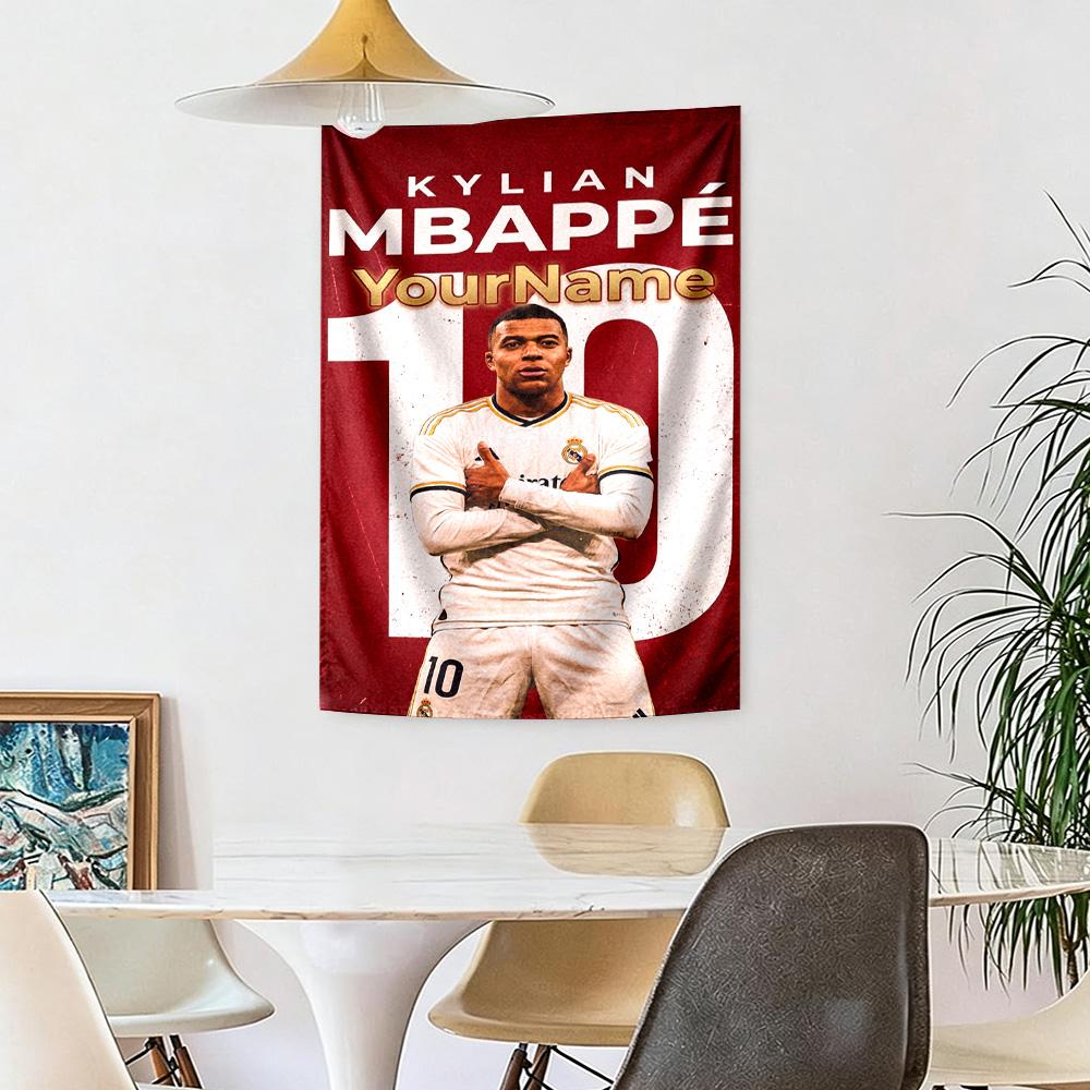 Messi Custom Your Name Wall Decor Tapestry Art For Pet Memorial Birthdaywedding Party Backdrop Family Gift