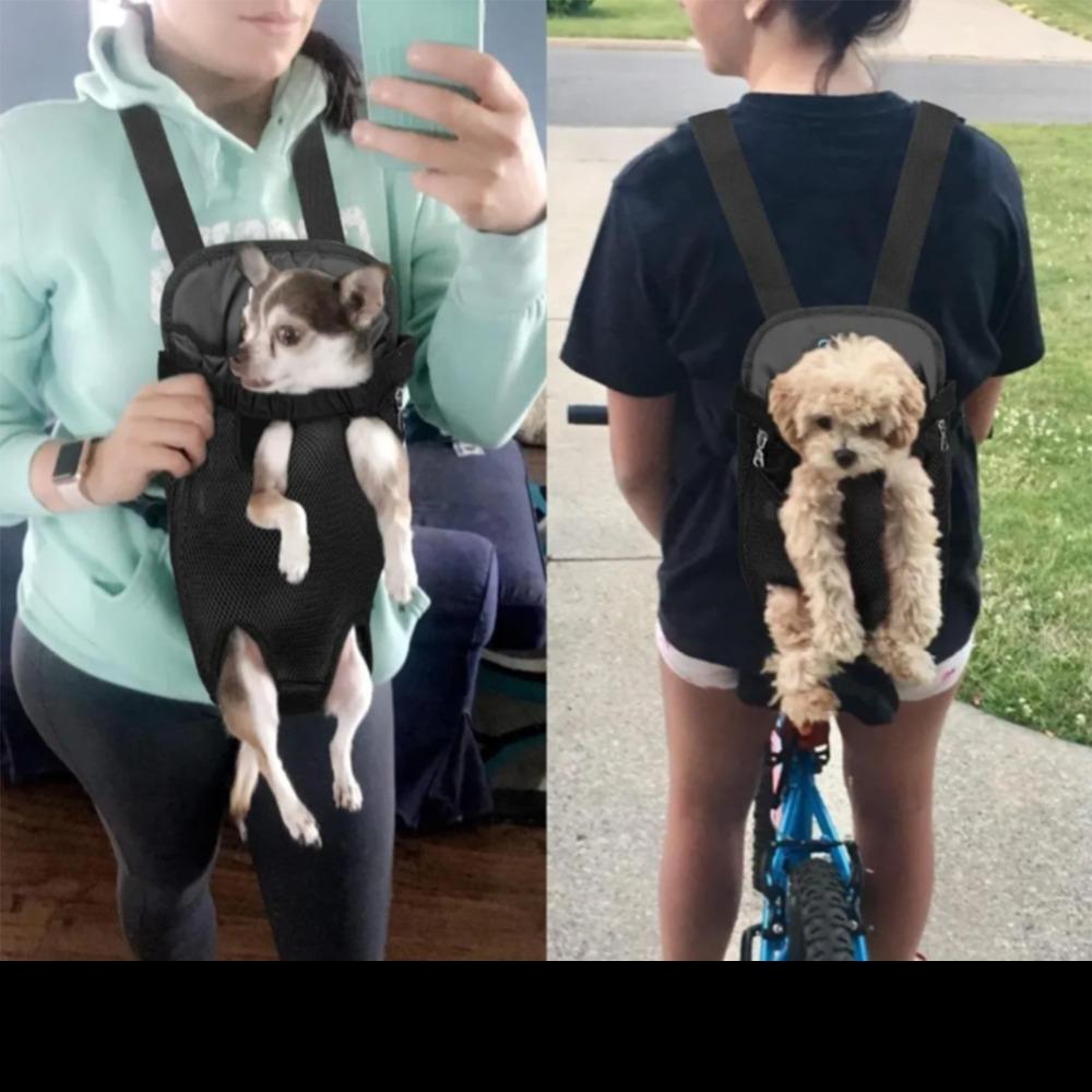 Lightweight Build Pet Carrier Pack Dual Shoulder Strap Cat Dog Daypack Pet Backpack Park Outing