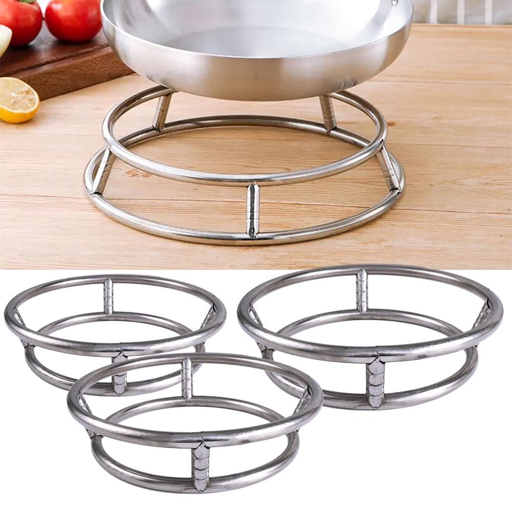 Rack For Pot Gas Stove Fry Pan Diameter 23/26/29cm Double Wok Rack Kitchen Supplies Holder Shelf