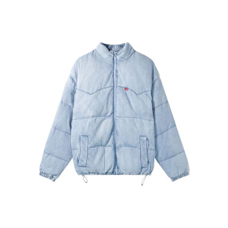 Levi's Down Jackets Men's Blue Stand Collar Moderate Other A0726-0000