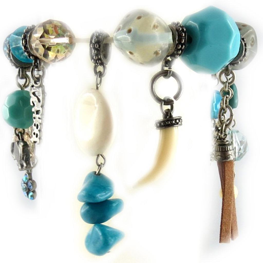 Les Trésors De Lily [E0447] - Дизайнерский браслет «Душка» бирюзового цвета