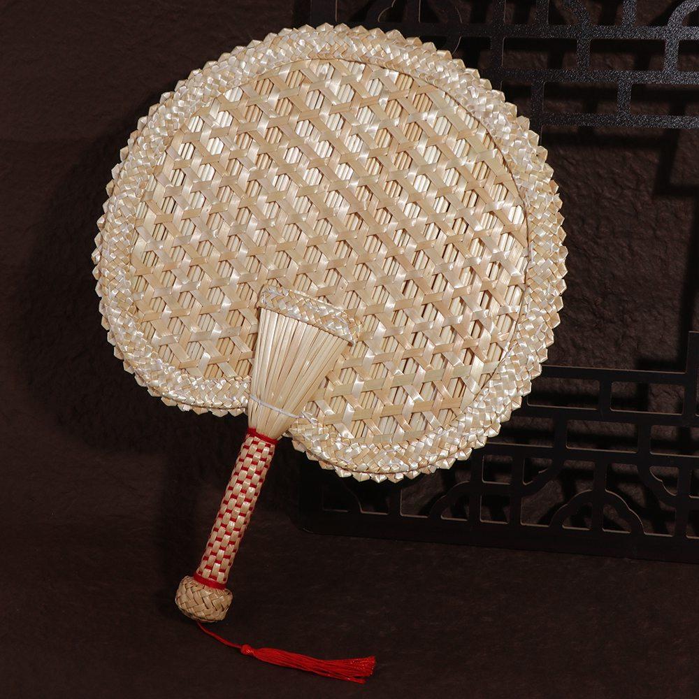 DIY Chinese Style Pushan Environmentally Friendly Cooling Fan Hand Fans Woven Fan Home Decoration