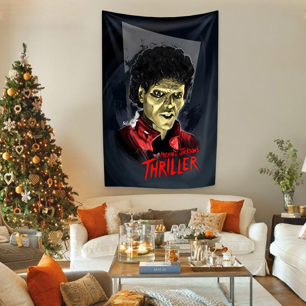 Famous Singer Tapestry Home Decor Aesthetics Wall Hanging Dormitory Background Cloth Concert Backdrop
