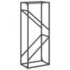 VidaXL Firewood Rack Anthracite 40x25x100 Cm, Fireplace Log Holder, Log Holder, Log Rack 864333