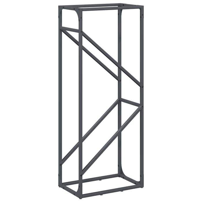 VidaXL Firewood Rack Anthracite 40x25x100 Cm, Fireplace Log Holder, Log Holder, Log Rack 864333
