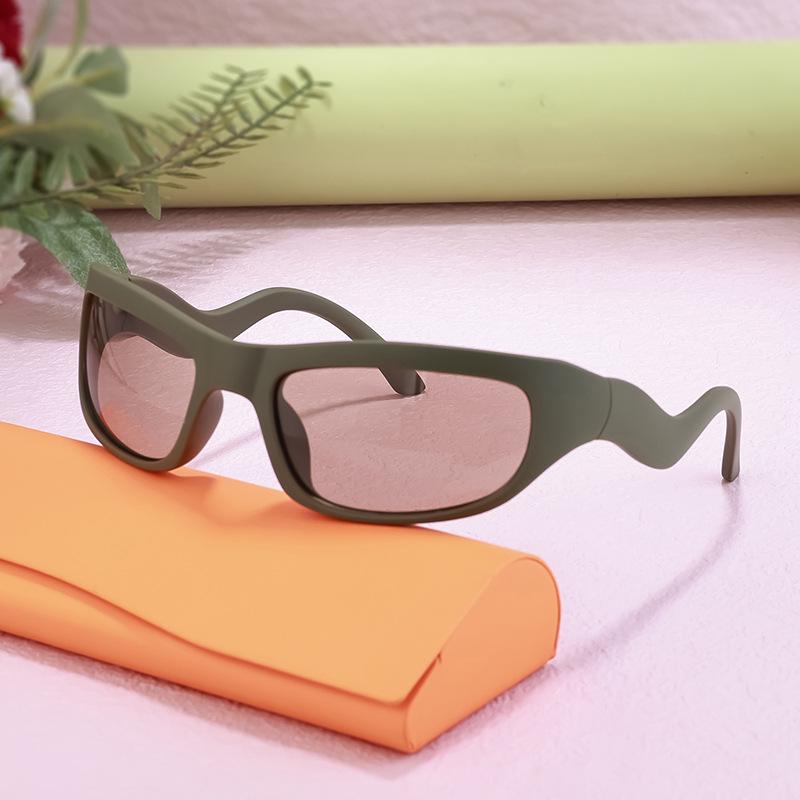 Мужские ветрозащитные спортивные солнцезащитные очки Y2K — европейский и американский стиль, уникальная форма