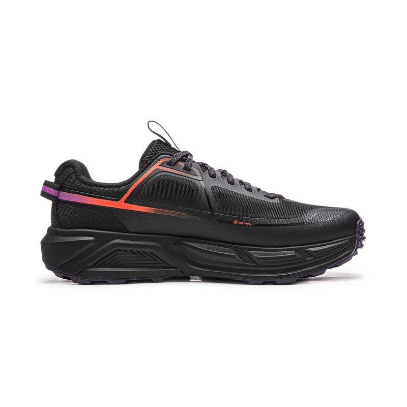 Li Ning Уличные CF Трейл, Живописная Тропа 2 Низкие Туристические Альпинистские Ботинки Унисекс Ночной Черный/Черный AHTW007-9