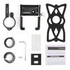 Aluminum Alloy Bike Phone Holder Universal Bike Phone Mount Motorcycle Phone Holder with Silicone Buckle Fastener Black