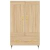 Highboard in Sonoma Oak Finish 27.4  x 12.2  x 45.3  (L x W x H) Particleboard