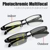 Transition Photochromic Progressive Reading Glasses Men Multi -Focus Anti Blue Ray Uv400 Women Computer Hyperopia Spectacles