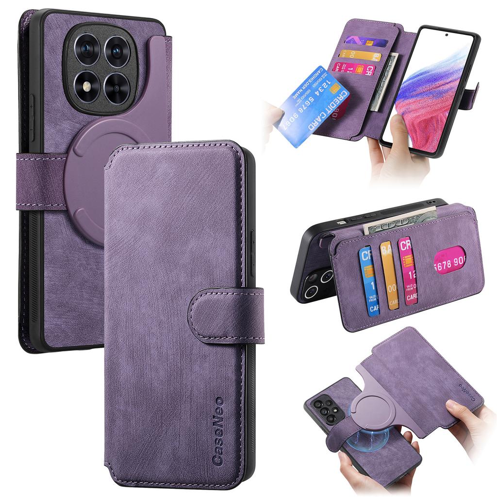 For Xiaomi Redmi Note 14 Pro 5G Magnetic Case CASENEO Detachable Leather Phone Wallet Cover