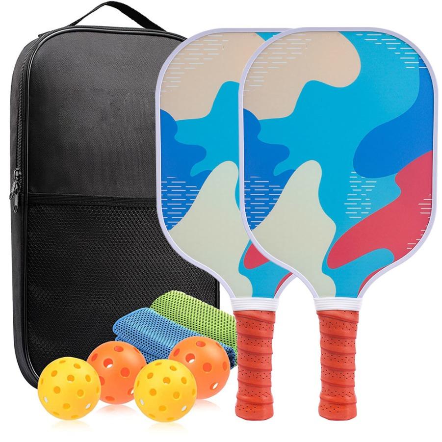 Pickleball Paddles Approved Set Rackets Honeycomb Core 4 Balls Portable Racquet Cover Bag Gift Kit Indoor Outdoor