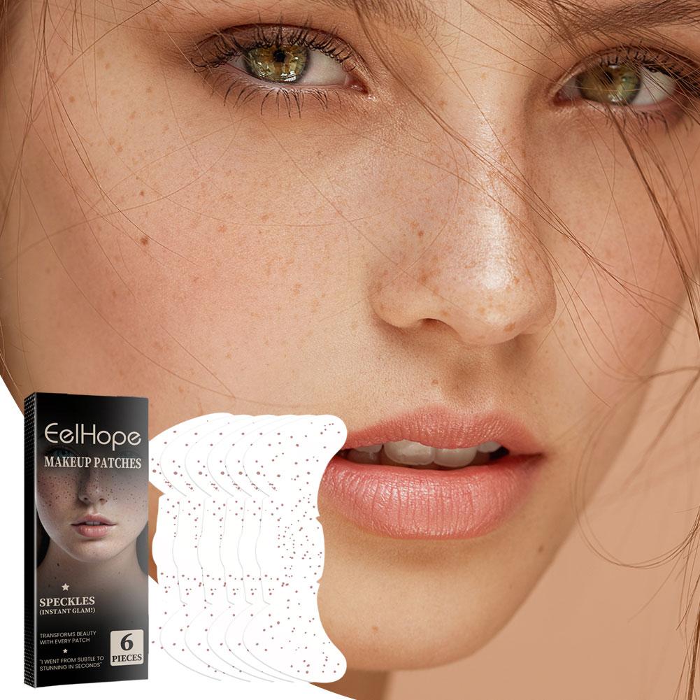 12/6 шт. ПЭ пленка татуировки позолота веснушки на лице поддельные татуировки наклейки самоклеящиеся веснушки для глаз B U0U8