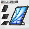 IPad Air 13 M4/M3/M2 Case Shockproof 360 Rotating Stand Handheld Silicone Cover