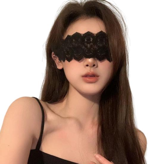 Кружевная BDSM повязка на глаза с прозрачной сеткой, регулируемая маска сенсорной депривации для ролевых игр пар, мягкая, дышащая, незаметная, взрослая игрушка для интимных прелюдий