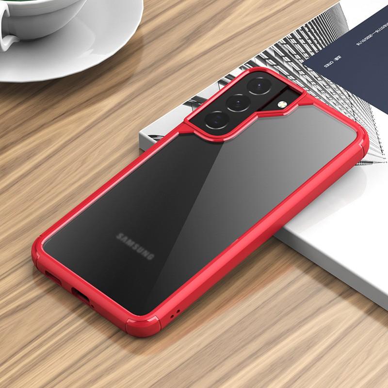 Ударопрочный чехол для телефона из ТПУ/ПК Galaxy S22 Plus Ultra Зеркальная задняя крышка Защита от царапин и падений